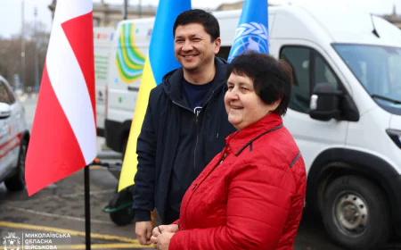Mykolaiv region receives three specialized vehicles for communities