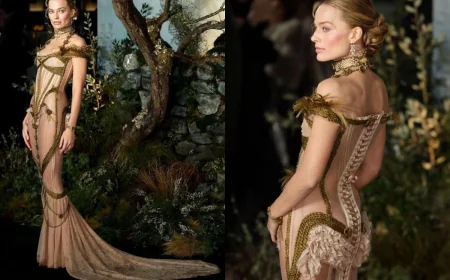 Margot Robbie wears Dilara Fındıkoğlu at Wuthering Heights premiere