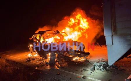 Three People Burned Alive in Fatal SUV Crash in Mykolaiv Region