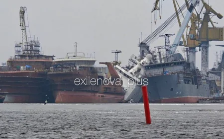 Drone Strike Hits Shipbuilding Plant in Vyborg, Russia